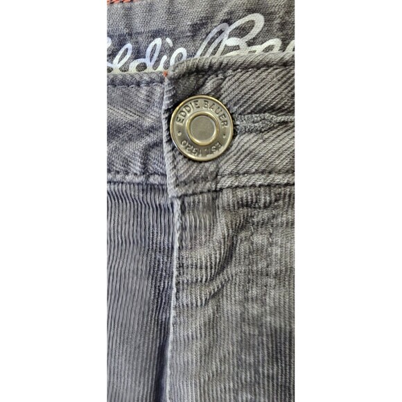 Eddie Bauer Size 16 Women’s Gray Corduroy Boyfriend Slim Fit Pants - Picture 3 of 10